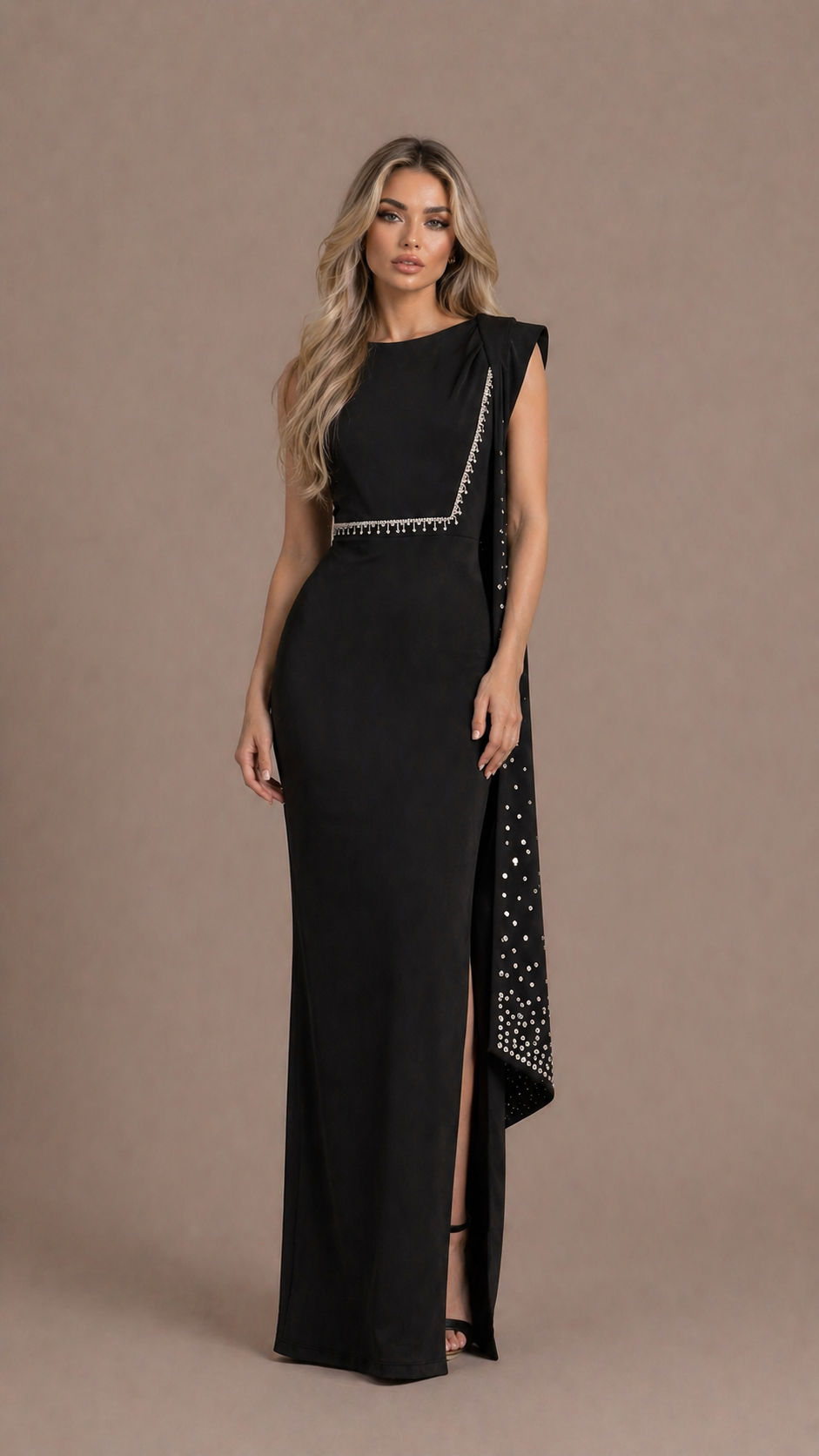 Midnight Veil Gown
