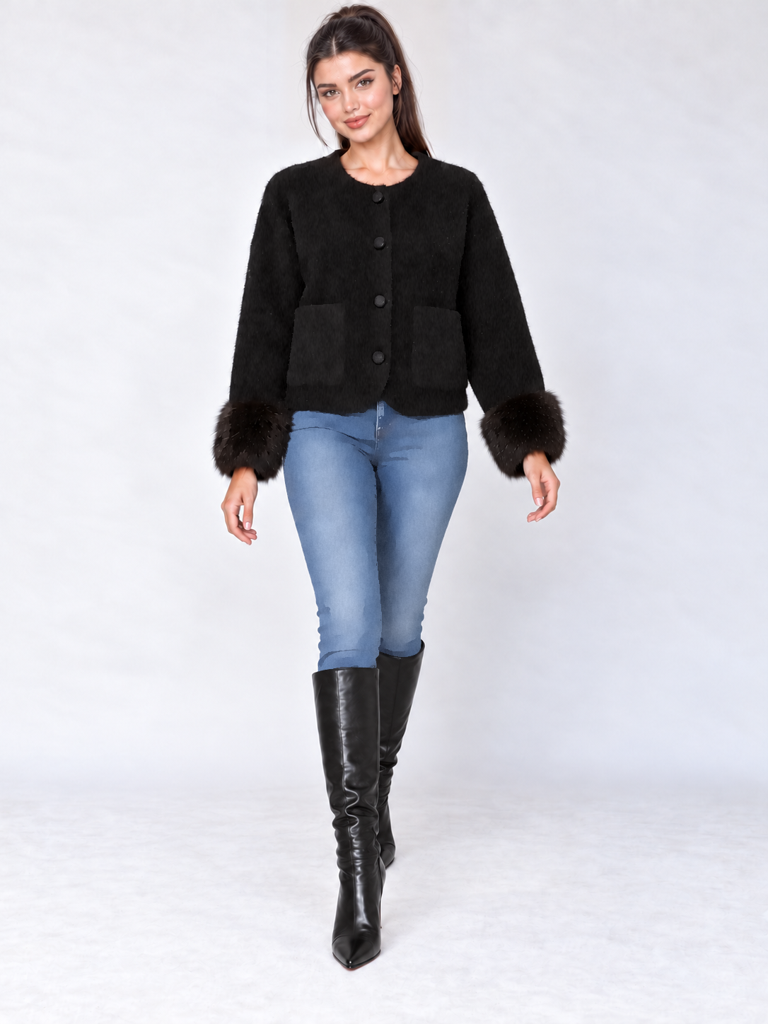 Noir Cuff Jacket